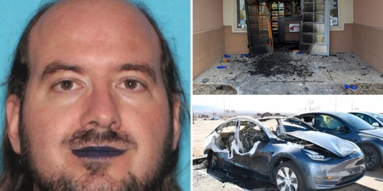 New Mexico man charged with Tesla, local GOP arson attacks