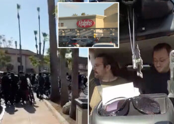 Teen mob ransacks California supermarket, blasts pepper spray, hurls rocks at couple