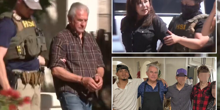 Video shows moment feds arrest ex-Judge Joel Cano and wife for allegedly sheltering illegal Tren de Aragua gang member