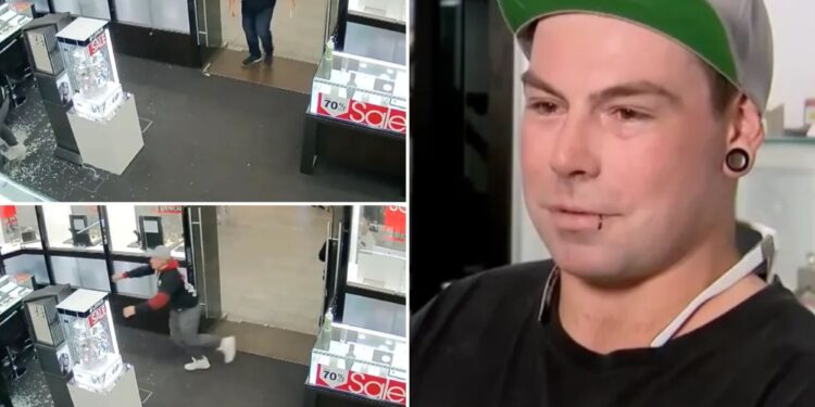 Hero dad makes dramatic citizen’s arrest, tackling armed would-be burglar