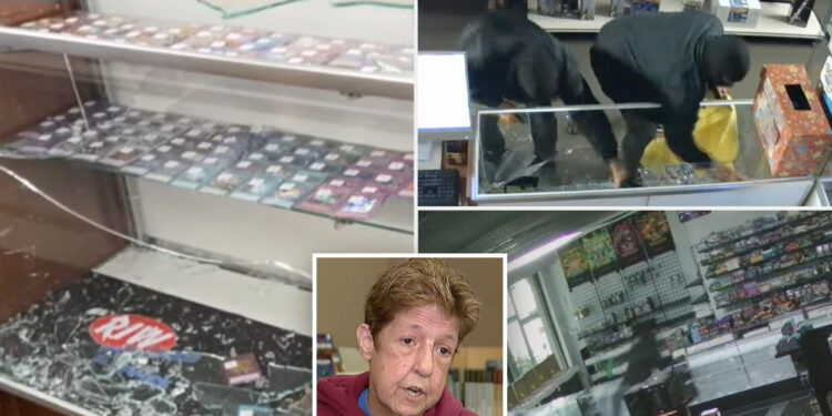 Pair of hammer-wielding, masked crooks steal thousands of dollars worth of Pokémon cards from 2 Detroit-area stores