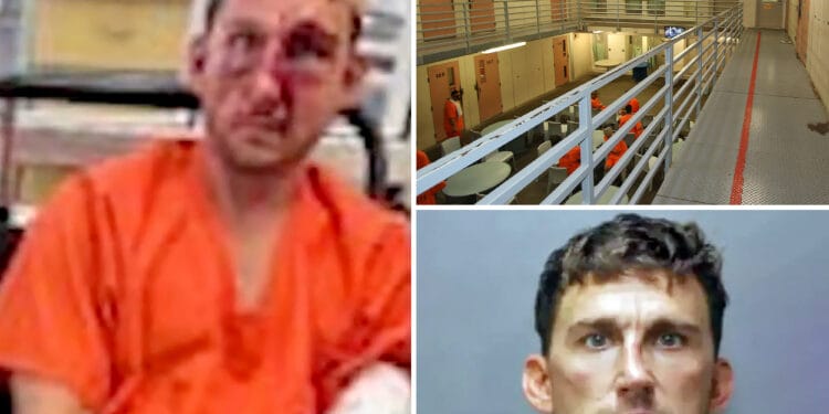 Serial Tesla road-rager Nathaniel Radimak beaten to a bloody pulp in prison after he's arrested for attacking mom, teen learning how to park