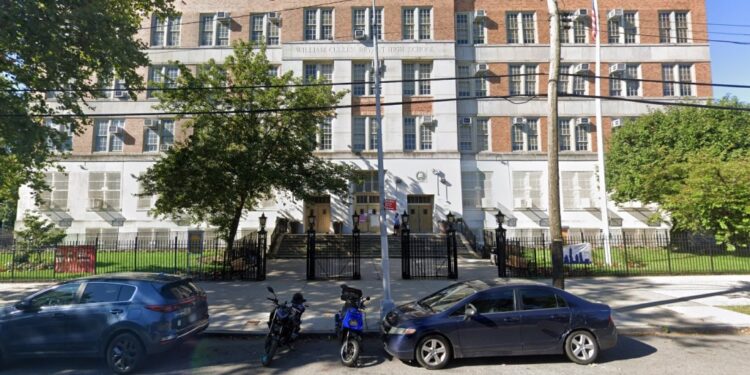 William Cullen Bryant High School in Astoria, NY.