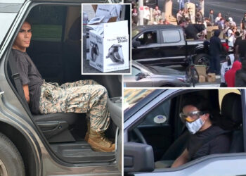 FBI busts alleged LA riot leader who was filmed helping to distribute 'Bionic Shield' face masks to protesters