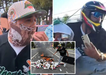 FBI hunts down masked LA brute wanted for hurling 'cinderblock' rocks at federal officers during riots -- AG Bondi warns: 'You can't hide