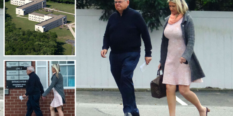 'Gold Bar' Bob Menendez spends last day before reporting to federal prison running errands with wife 