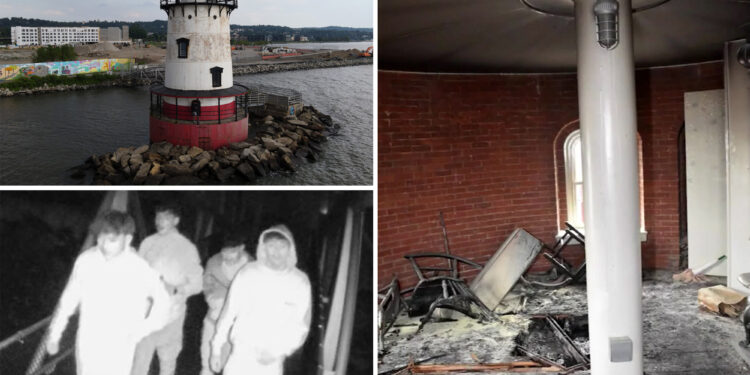 Historic Sleepy Hollow lighthouse gutted by arsonists one year after undergoing $3.4 million restoration: 'Heartbreaking'