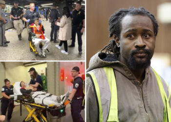 Maniac accused of stabbing 2, including good Samaritan, on rush-hour train at Grand Central is locked up on high bail