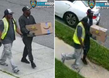 NYPD footage captures callous home invaders who allegedly posed as Amazon workers, tied up mom, dad and 3 kids