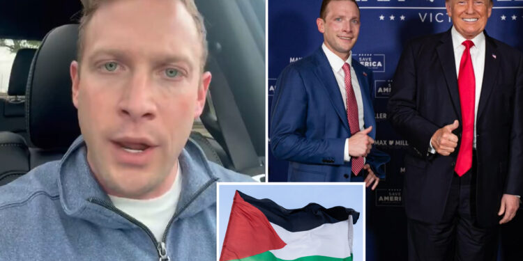 Rep Max Miller says he was ‘run off the road’ by a ‘deranged man’ with a Palestinian flag
