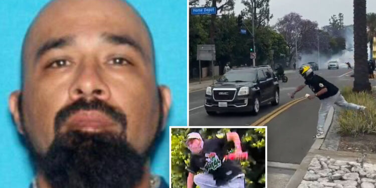 Brute on FBI’s ‘most wanted’ list for tossing cinderblock during anti-ICE riots is finally busted at border