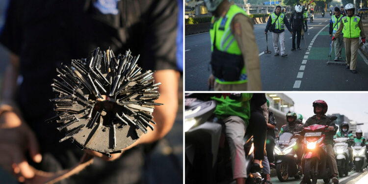 Mysterious 'tire traps' plague city streets