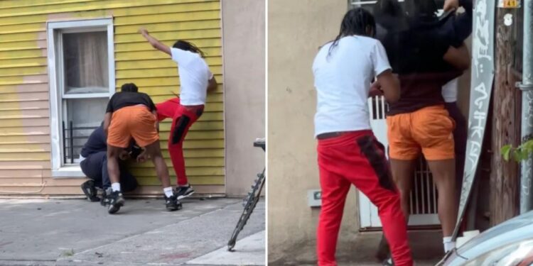 NYC beatdown victim turns tables and opens fire on attackers, leaving one clinging to life, wild video shows