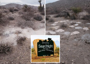 70 piles of cremated human remains mysteriously dumped in desert near Las Vegas sparks investigation