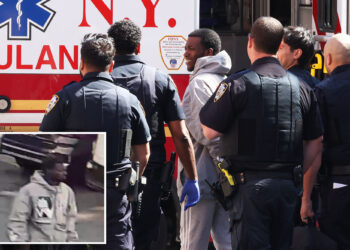 Alleged Queens carjacker suffers apparent health episode at NYPD precinct: photos