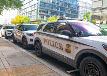 United States Secret Service police cars parked in Washington, D.C.