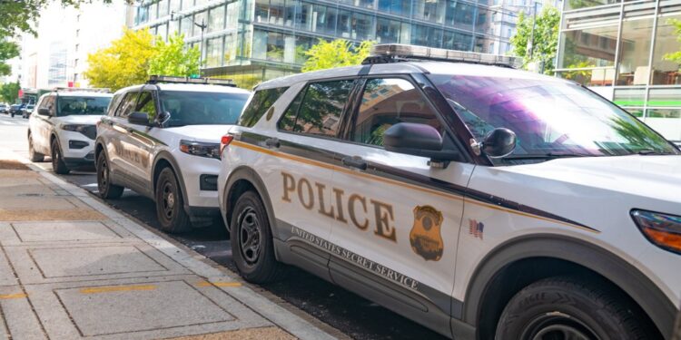 United States Secret Service police cars parked in Washington, D.C.