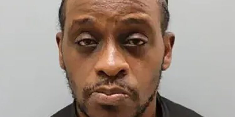 Mugshot of Jemaine Thomas, who was found guilty of murdering his adoptive son.