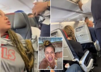American Airlines passenger Ketty Dilone duct-taped to seat for attacking flight attendant, threatening crew during bizarre mid-air outburst: feds