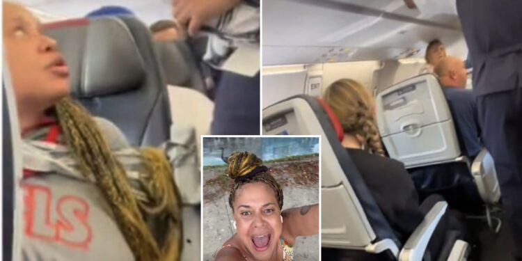 American Airlines passenger Ketty Dilone duct-taped to seat for attacking flight attendant, threatening crew during bizarre mid-air outburst: feds