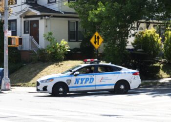 The 14-year-old boy was shot in the leg around 10:30 a.m. at Highland Avenue and Homelawn Street, police said.