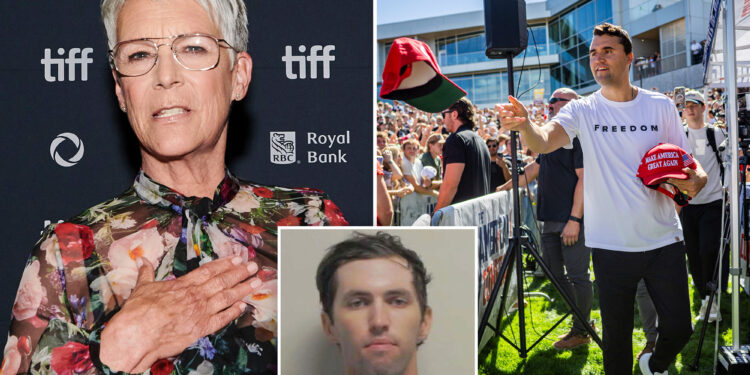 Jamie Lee Curtis cries while discussing Charlie Kirk's assassination