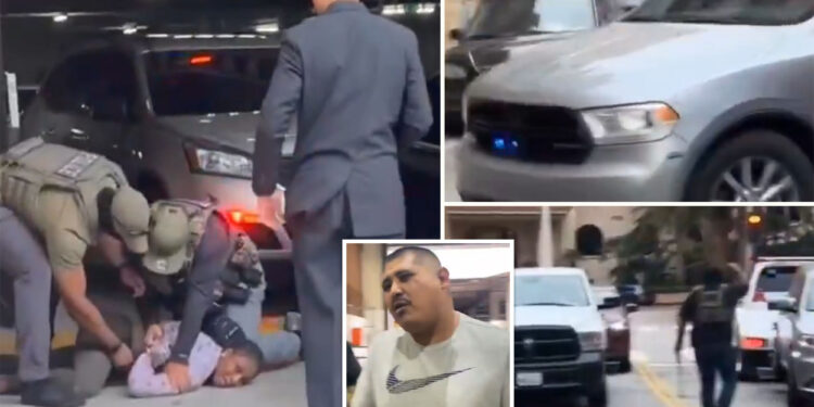 LA tow truck driver arrested for stealing ICE agents' vehicle as they struggled to detain TikTok influencer