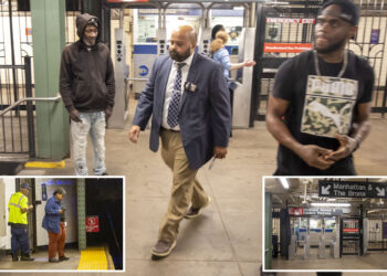 MTA worker, 64, slashed on neck by crazed man walking on NYC subway tracks: cops