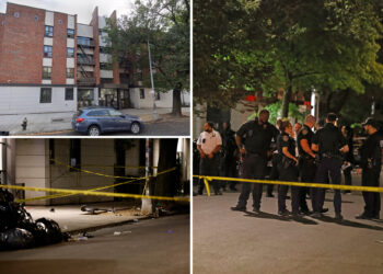 Man killed, woman grazed by 2 masked gunmen opening fire on grounds of NYC housing complex: cops