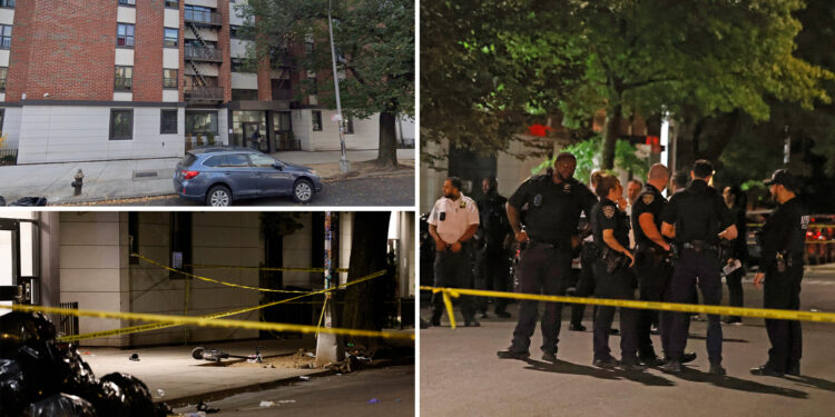 Man killed, woman grazed by 2 masked gunmen opening fire on grounds of NYC housing complex: cops