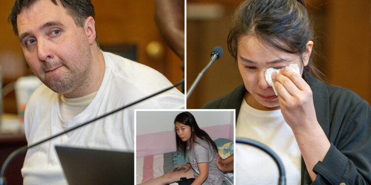 Maniac subway shover sentenced to 10 years as victim details how her life has become an 'invisible cage' since attack