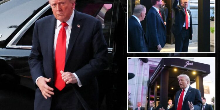 Trump dines out with Cabinet officials to demonstrate DC safety after crime crackdown