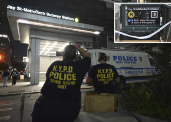 MTA worker punched trying to break up platform fight near scene of Brooklyn slaying