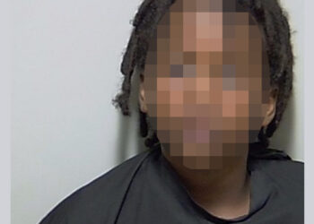 Mugshot of a nine-year-old boy.