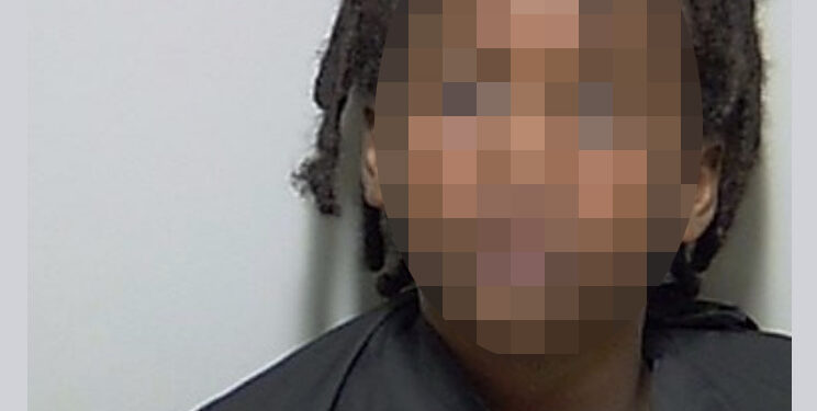 Mugshot of a nine-year-old boy.