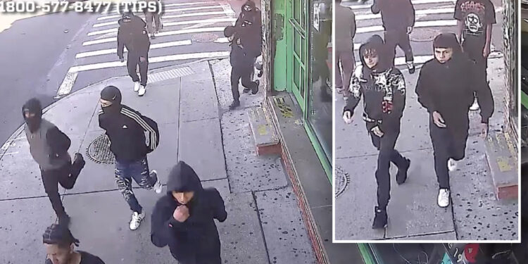 Queens teen clinging to life after getting beaten, stabbed by gang of a dozen muggers who steal his $340 shoes in broad daylight