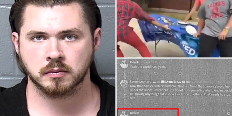 Teaching assistant fired for flipping out at Turning Point USA event arrested for allegedly threatening to kill Trump