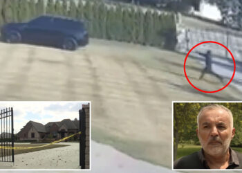 Video shows gunman ambushing businessman outside his mansion