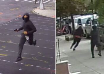 Video shows terrifying moment masked gunman opens fire on NYC street in broad daylight shooting