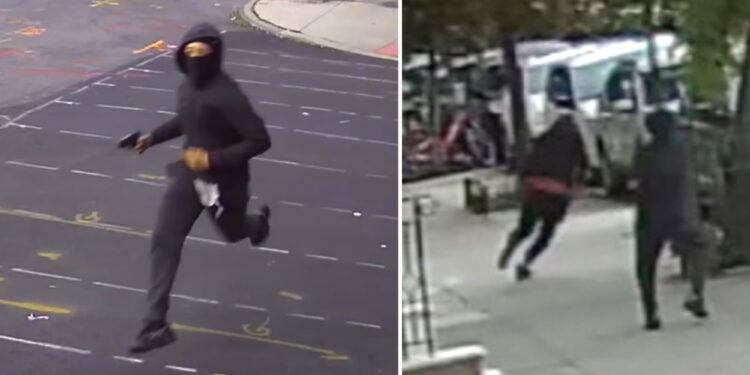 Video shows terrifying moment masked gunman opens fire on NYC street in broad daylight shooting