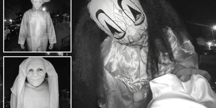 Virginia doorbell footage captures Halloween mask wearing trio threaten to kill widow, family