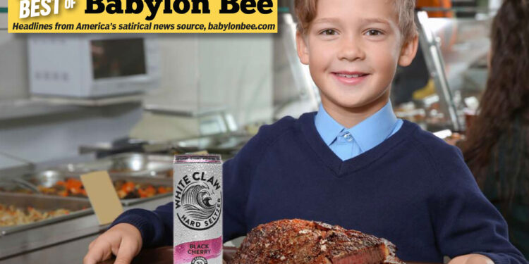 Best of the Babylon Bee: RFK Jr. unveils new school lunches that feature Ribeye and White Claws