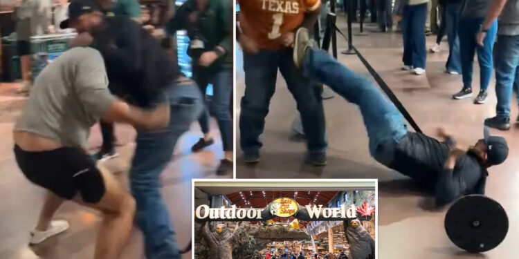Brawl breaks out at Texas Bass Pro Shop grand opening over bathroom dispute