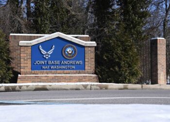 Multiple people fell ill and were hospitalized when a suspicious package was delivered to Joint Base Andrews, located outside Washington, D.C.