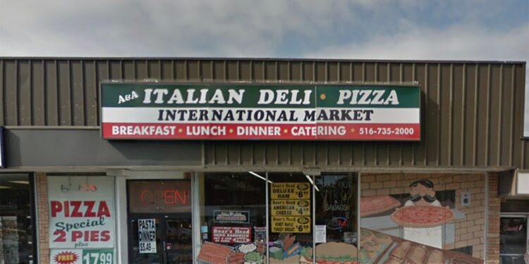 Exterior of A&A Italian Deli & Pizza International Market.
