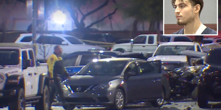 Horrific videos show teen driver speeding to 109 mph before smashing into cars, killing pregnant girlfriend and 2 others