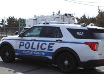 Suffolk County Police car.