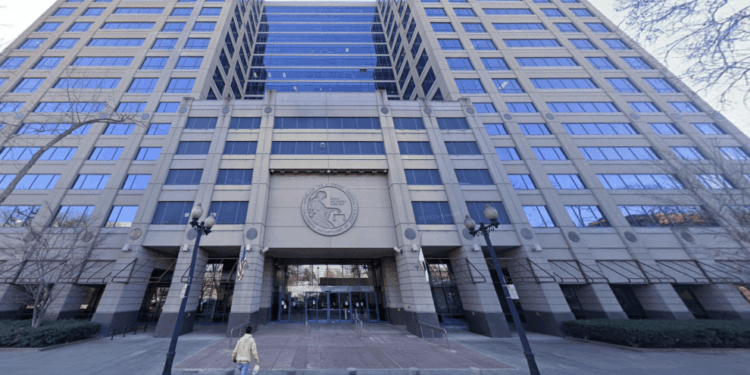 The main office of the California Department of Justice.